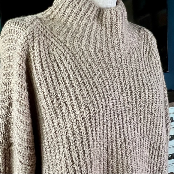Anthropologie Mock Neck Pullover Sweater L - Picture 6 of 14